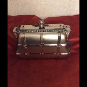 Vintage metal crossbody evening bag